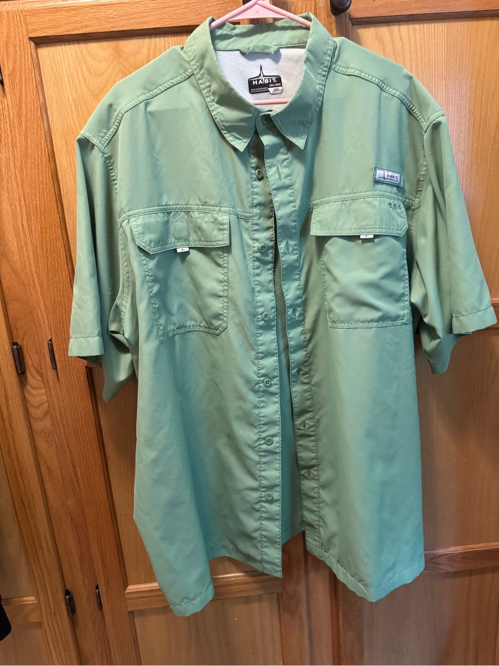 Habit Outdoorsmen Green Short-Sleeve Button Shirt